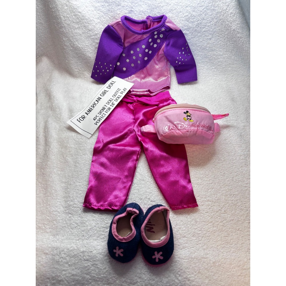 4pc Doll Outfit for 18 inch American Girl Leotard Pants Fanny Pack